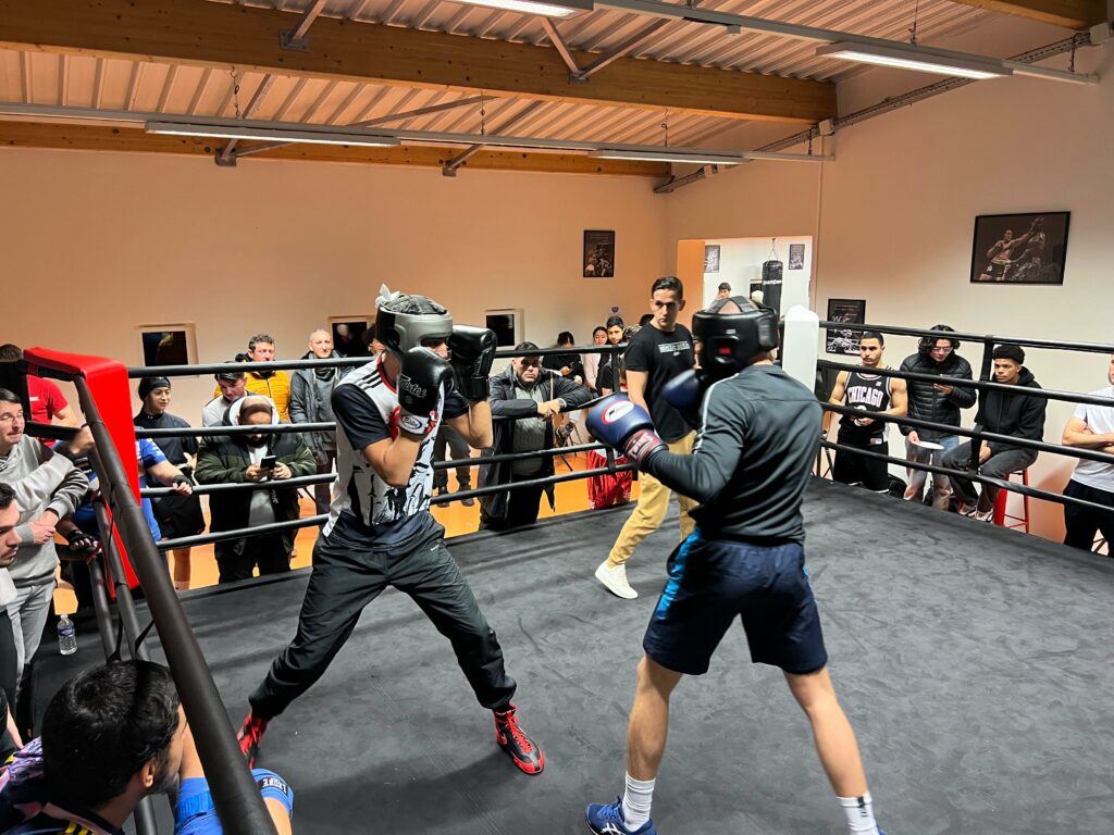 Sparring boxe amateur soirée fin d'année